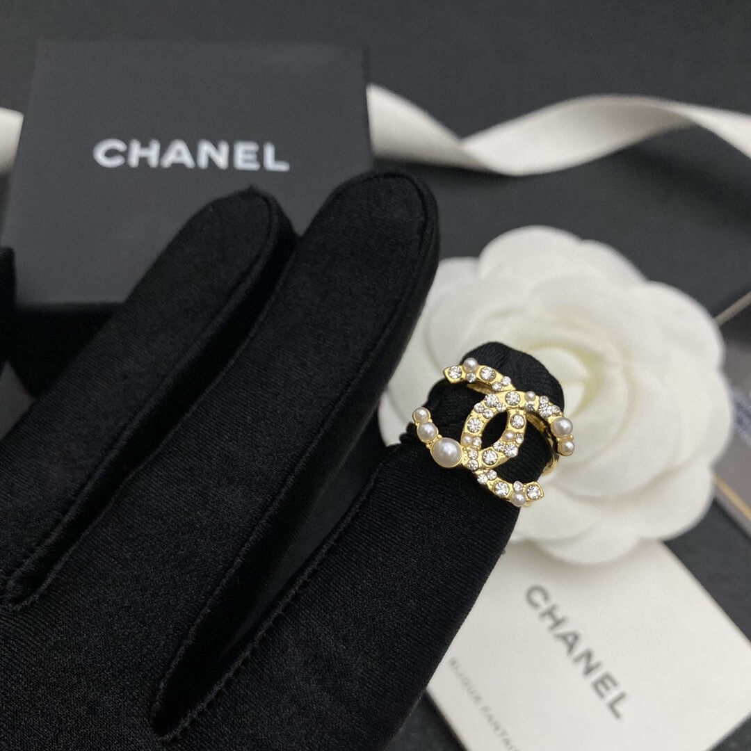 Letter Diamond Open Ring
