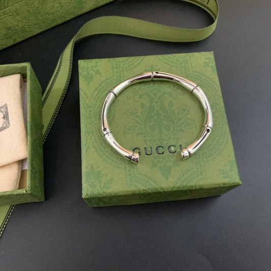 Vintage Bamboo-Joint Open Bangle