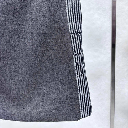 Vintage Design Two-Tone Line Dress