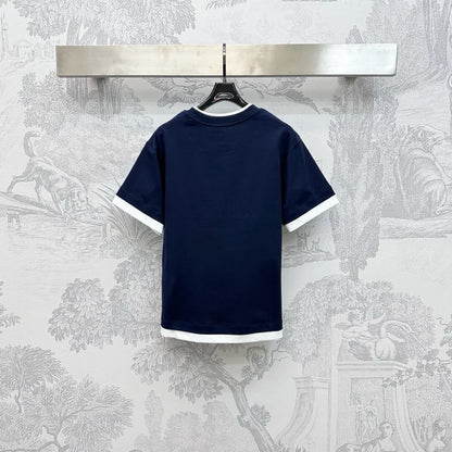 Minimalist Color-Block Classic Triangle Tee