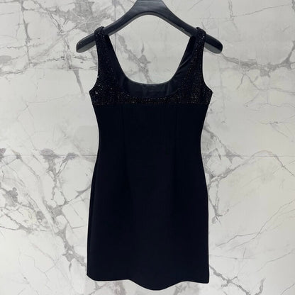 Sequin-Embellished Cutout Mini Dress