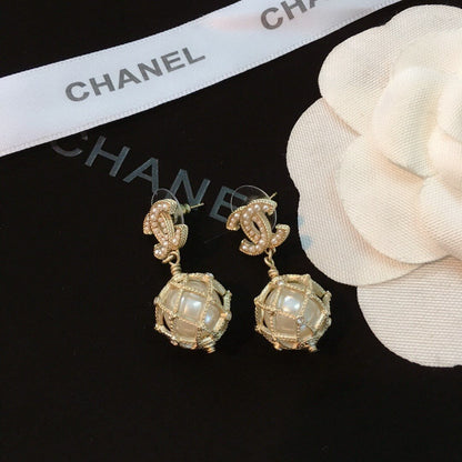 Elegant Beaded Drop Earrings