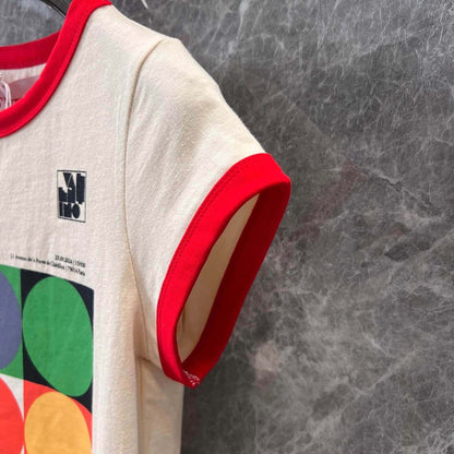 Multi-Color Element Print T-Shirt