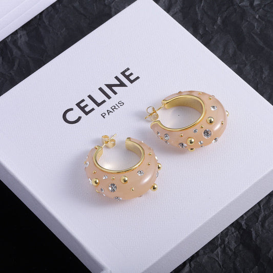 Chic Unique Diamond Stud Earrings