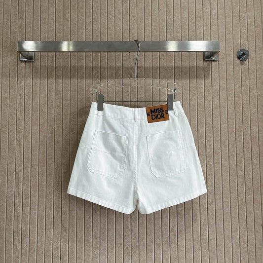Classic White Pocket Shorts