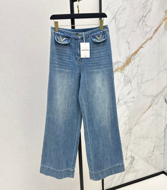 Vintage Washed Straight-Leg Jeans