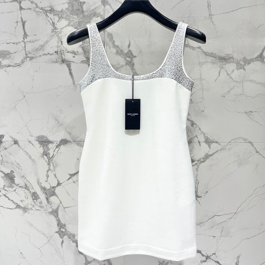 Sequin-Embellished Cutout Mini Dress