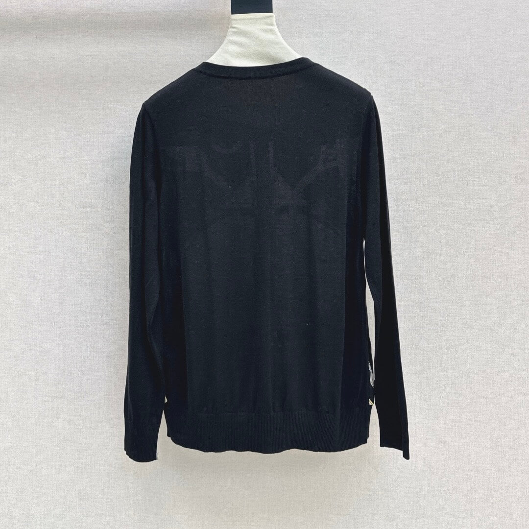 Classic Symmetrical Print Tencel Cardigan
