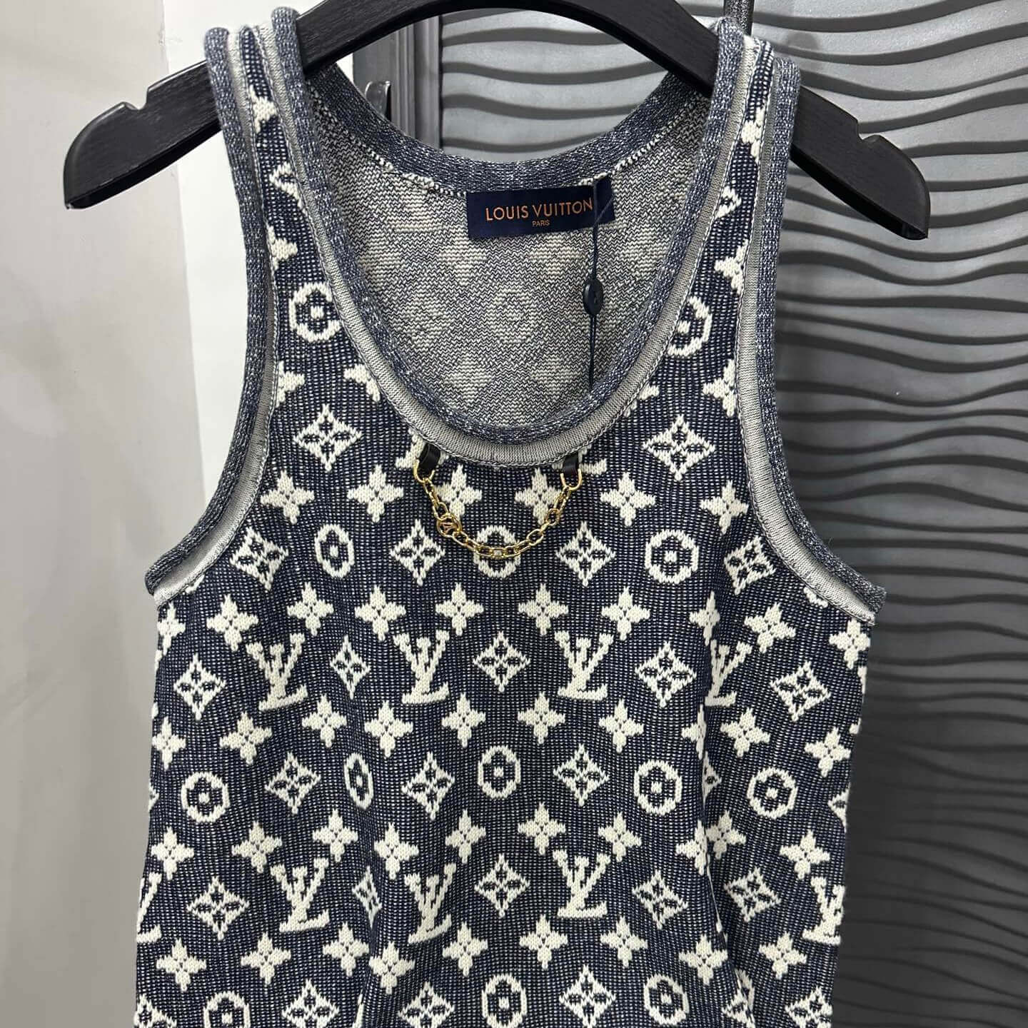 Vintage All-Over Print Chain Vest