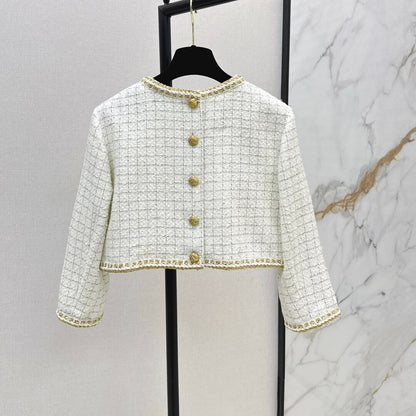Classic Elegant Cropped Knit Top & Skirt Set