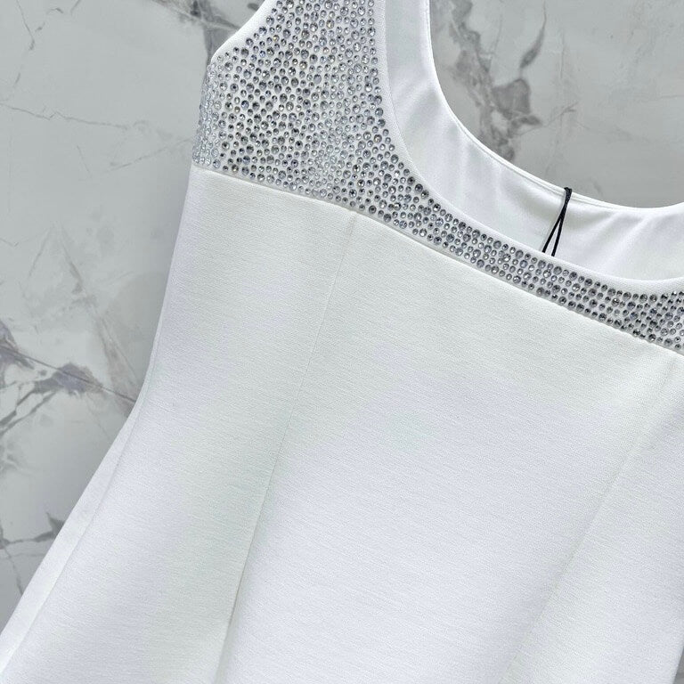 Sequin-Embellished Cutout Mini Dress