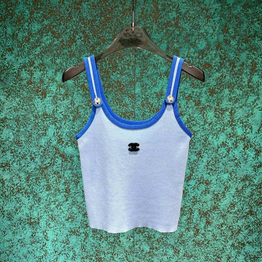 Trendy Bright Color Buttoned Vest