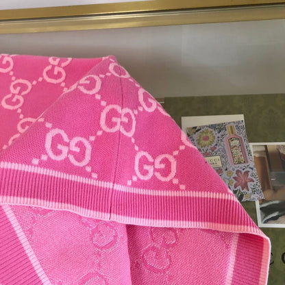 Classic Pink Cotton Jacquard Dress
