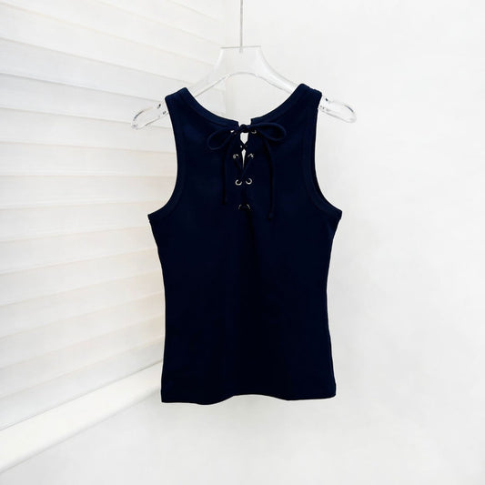Minimalist Drawstring Reversible Vest