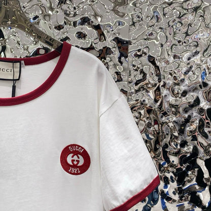 Color-Contrast Trim Design T-Shirt