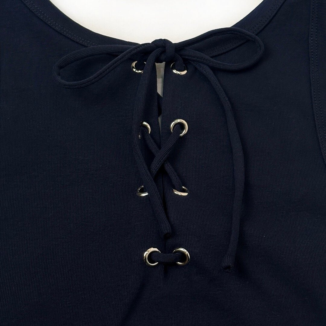 Minimalist Drawstring Reversible Vest