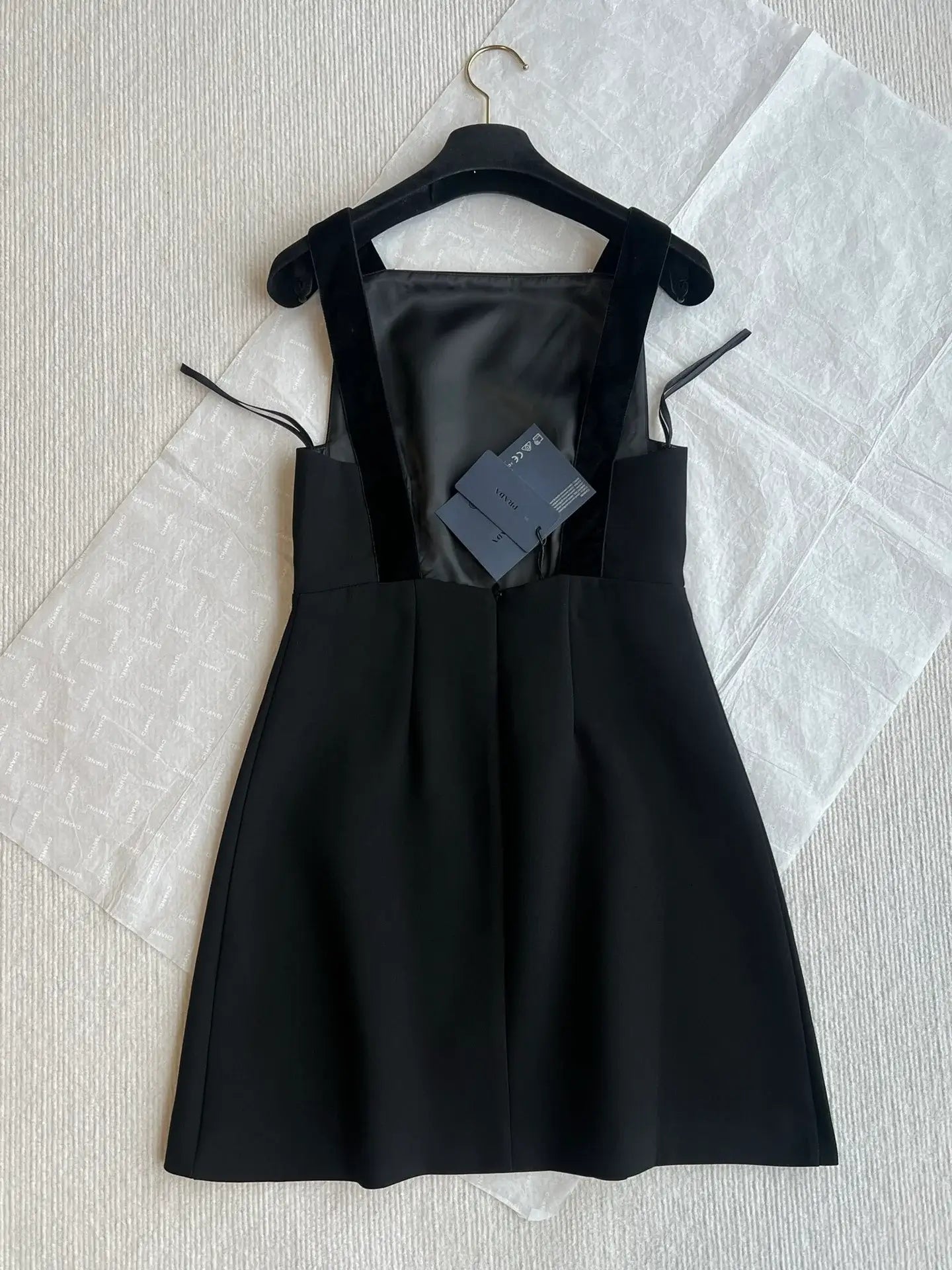Diamond Bow-Embellished Sleeveless Dress