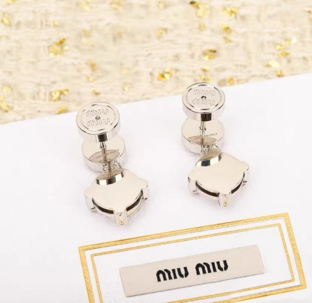 Brilliant Circle Studs with Geometric Earrings