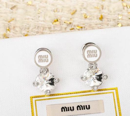 Brilliant Circle Studs with Geometric Earrings