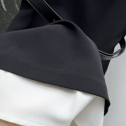 Elegant Black Dress with Diamond Accents