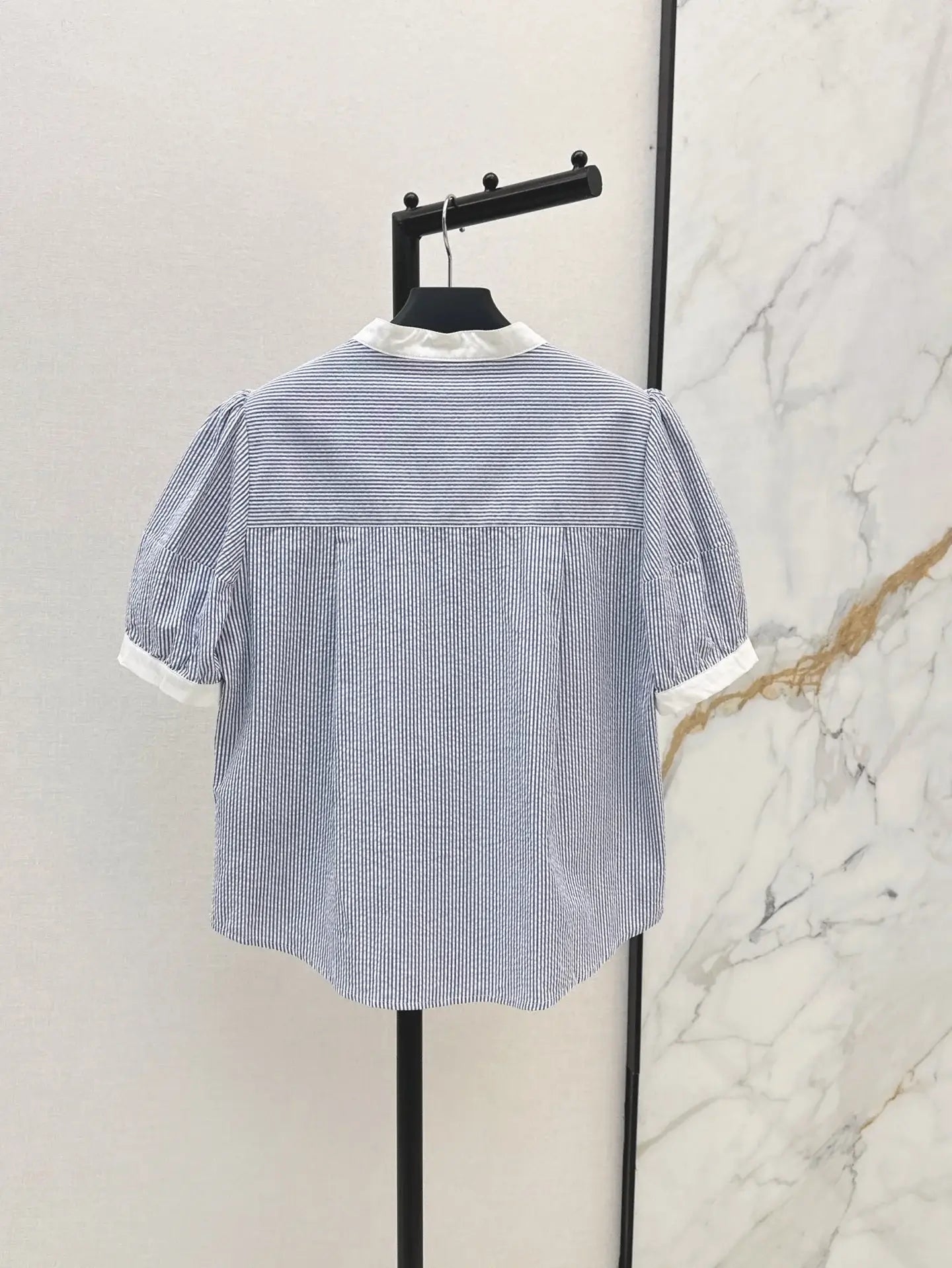 Pocket-Embroidered Solid Color Polo Short Sleeve