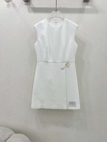 Elegant Ornamented Brushed-Touch Dress