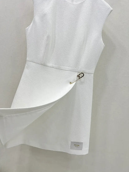 Elegant Ornamented Brushed-Touch Dress