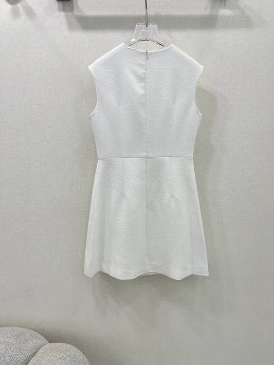 Elegant Ornamented Brushed-Touch Dress