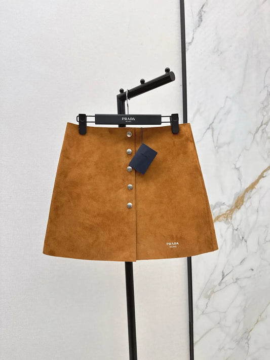 Minimalist Premium Lambskin Mini Skirt