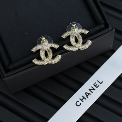 Modern Black & White Diamond Studs