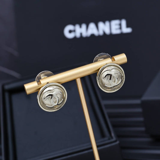Vintage Brushed-Button Studs