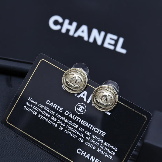 Vintage Brushed-Button Studs