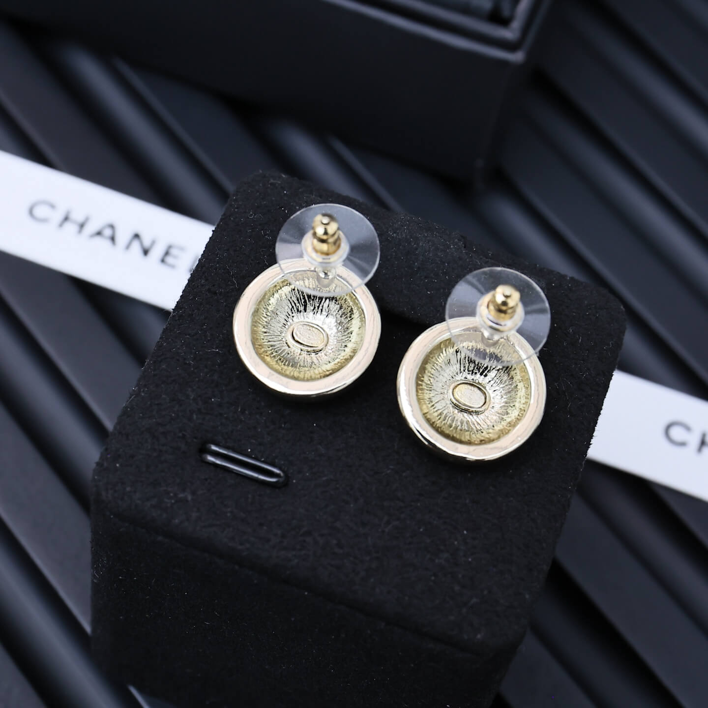 Vintage Brushed-Button Studs
