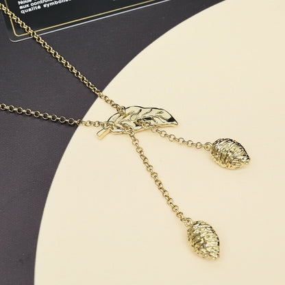 Trendy Peach Blossom Pendant Necklace