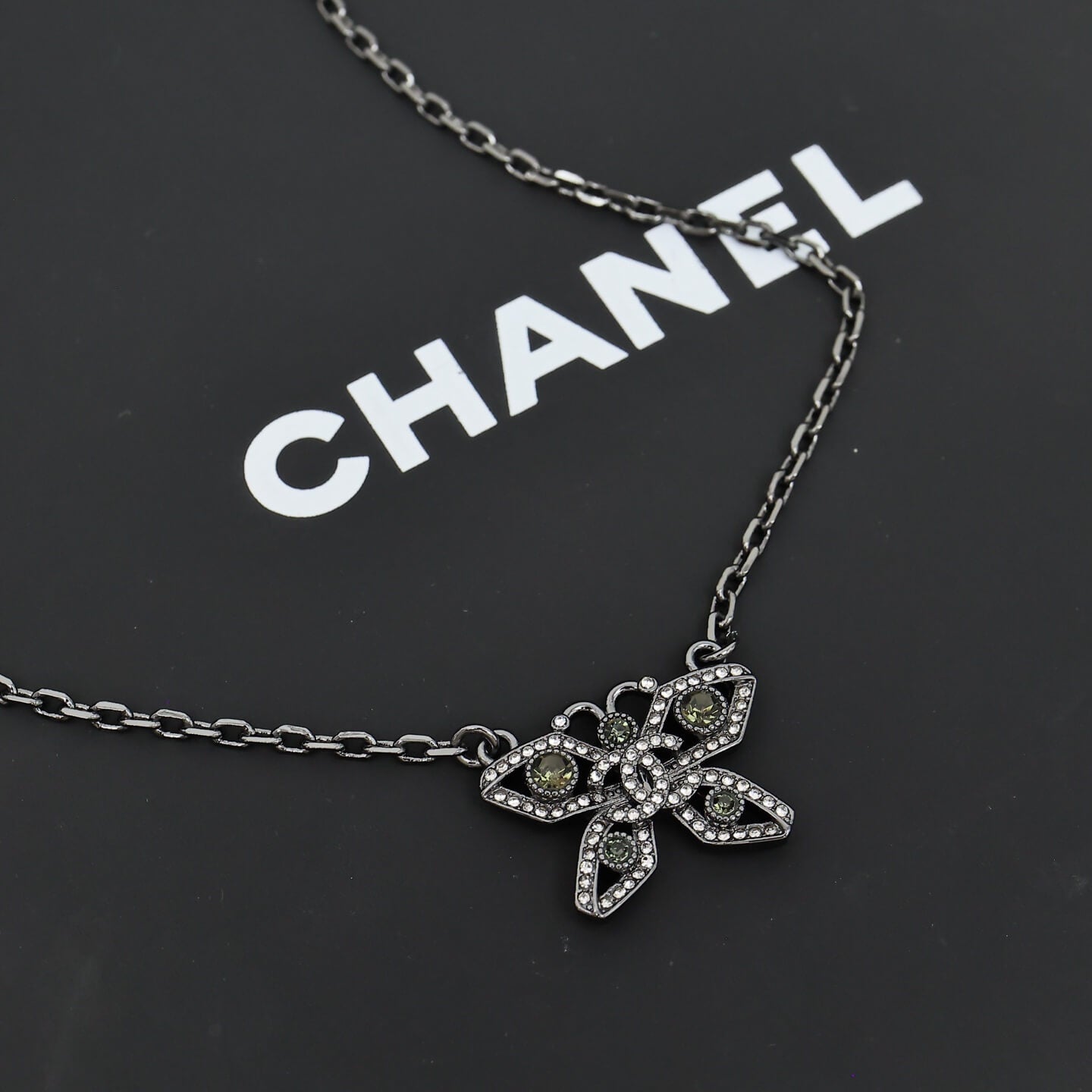 Minimalist Butterfly Diamond Necklace