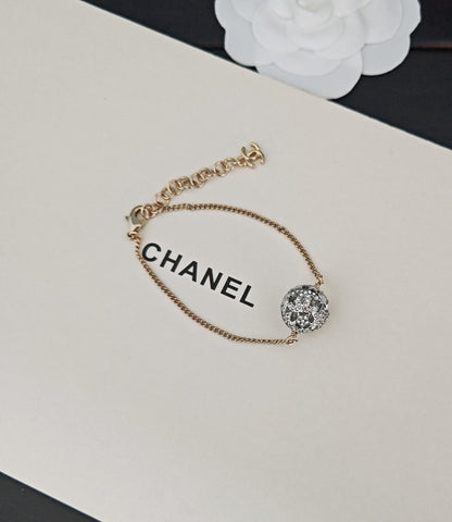 Vintage Two-Tone Hollow Bead Bracelet