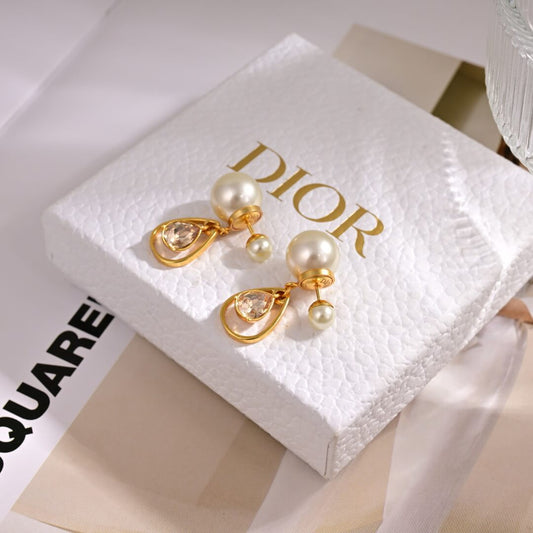 Modern Metal Drop Earrings