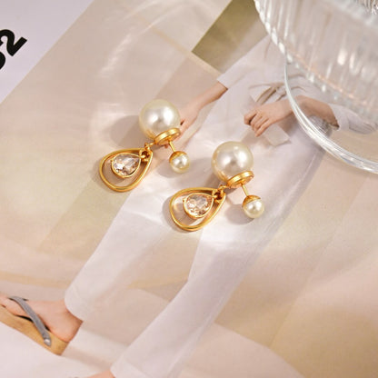 Modern Metal Drop Earrings