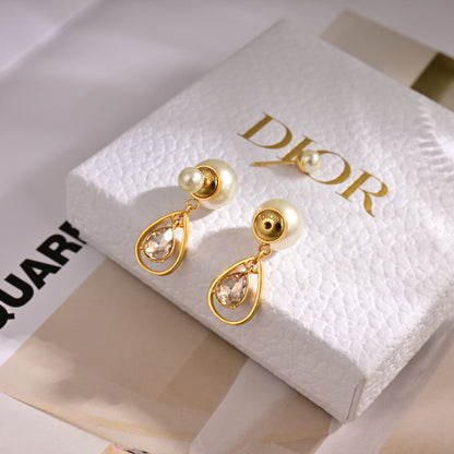 Modern Metal Drop Earrings