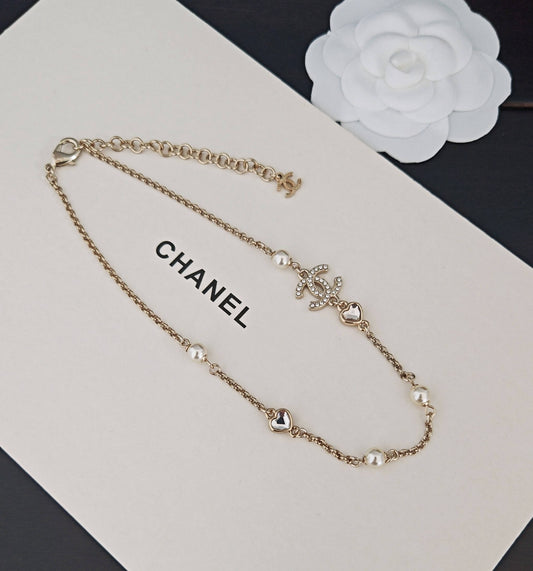 Trendy Heart Charm Necklace