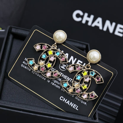 Colorful Star Statement Earrings