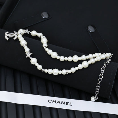 Glamorous Star Pearl Necklace
