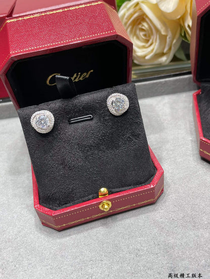 Diamond Twist Stud Earrings