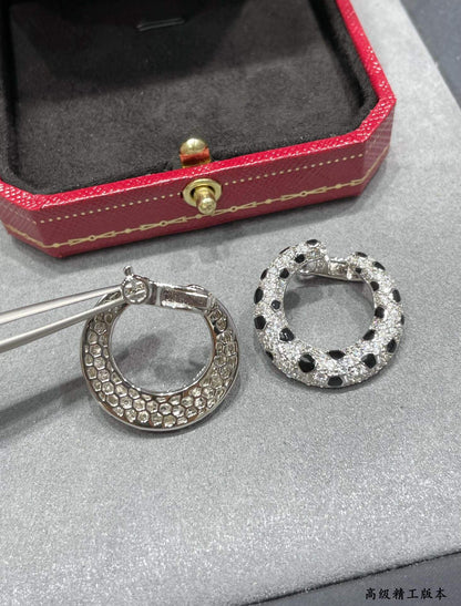 Polka Dot Hoop Earrings