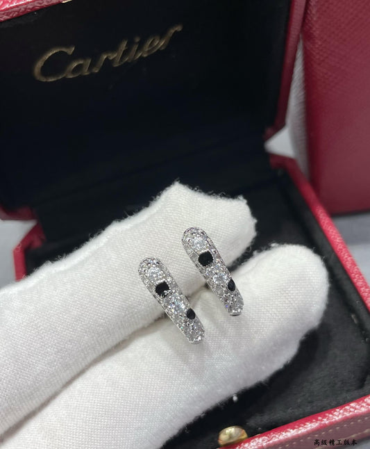 Dotted U-Shaped Stud Earrings
