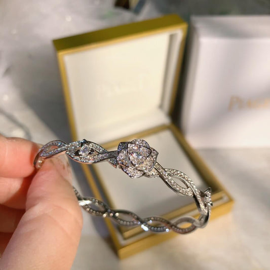 Diamond Rose Couture Bangle