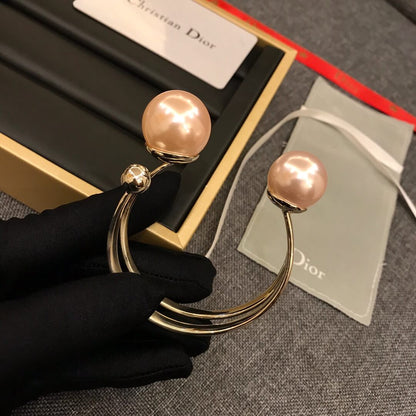 Minimalist Pearl Cuff Bracelet