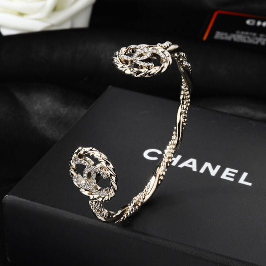 Diamond-Encrusted Cuff Bracelet