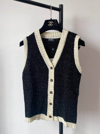 Classic Button-Embellished Vest Waistcoat
