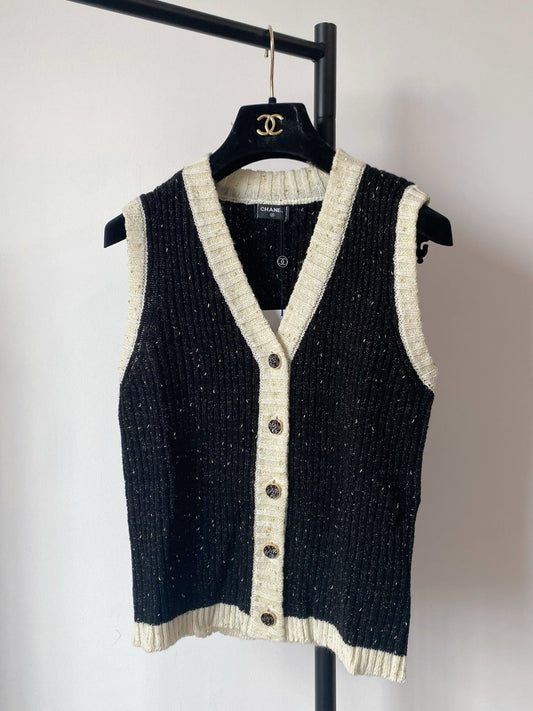 Classic Button-Embellished Vest Waistcoat